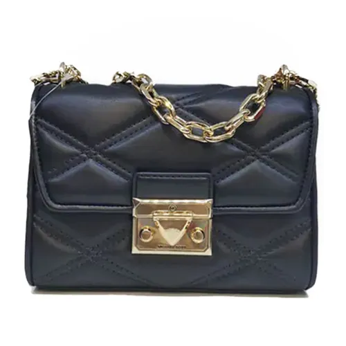 Túi Đeo Chéo Michael Kors MK Serena Medium Flap Shoulder Bag 35S2GNRC1U Màu Đen Size 20