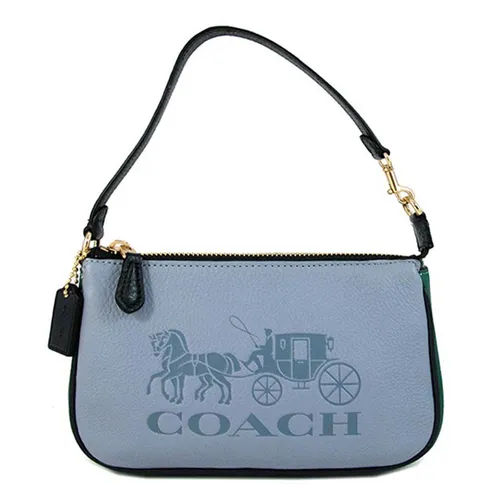 Coach - Túi Đeo Vai Coach Nolita 19 In Colorblock With Horse And Carriage C5579 Màu Xanh - Vua Hàng Hiệu