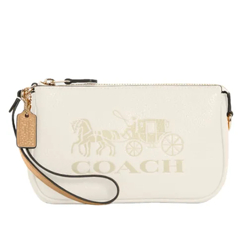 Coach - Túi Đeo Vai Coach Nolita 19 With Horse And Carriage C4653 Màu Trắng - Vua Hàng Hiệu