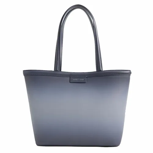 Túi Tote Nữ Charles & Keith CNK Charlot Bag Denim Blue CK2-30781749 Màu Xanh Denim