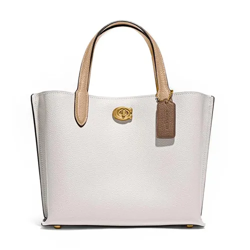 Túi Tote Coach Willow Tote 24 In Colorblock Màu Trắng
