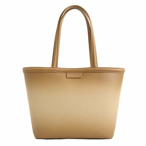 Túi Tote Nữ Charles & Keith CNK Charlot Tote Bag Sand CK2-30781749 Màu Vàng Cát