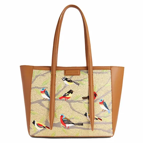 Túi Tote Nữ Charles & Keith CNK Flora Jacquard Double Handle Bag Multi 30781807 Phối Màu