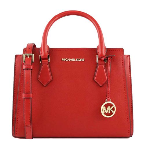 Túi Xách Michael Kors MK Hope Medium Satchel Shoulder Ever Red Leather Messenger Bag 35T0GWXM2L Màu Đỏ