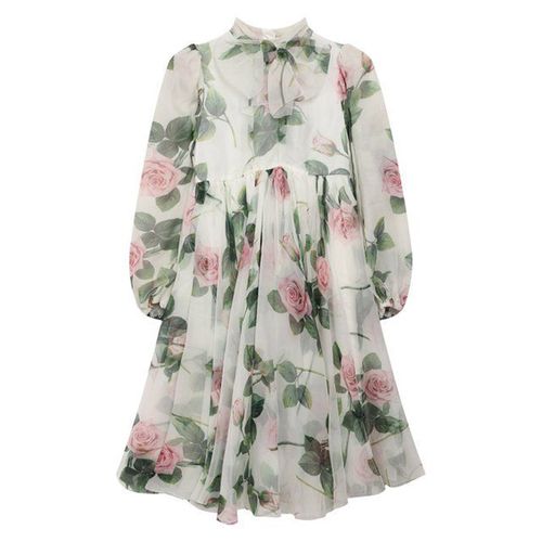 Váy Dolce & Gabbana Tropical Rose Print Dress L52DC6-HA96C Phối Màu
