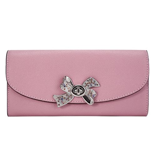 Ví Coach Slim Envelope Wallet With Bow Turnlock Coach F72902 Màu Hồng