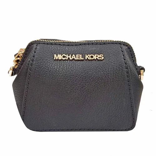 Ví Michael Kors MK Charlotte Small Pouch Key Fob Luggage 35T0GCFK1L Màu Đen