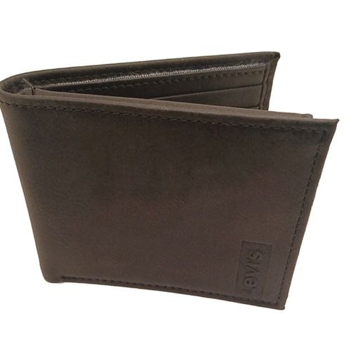 Ví Nam Levi's Leather Bifold  Wallet Màu Nâu Đậm-4