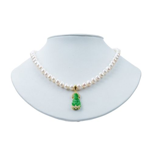 Vòng Cổ Ngọc Trai Minh Hà Pearl Jewelry MH437 Màu Trắng