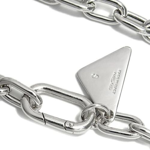 Vòng Đeo Tay Prada Triangle Chain Bracelet Bracelet 2JB357 Màu Bạc-4