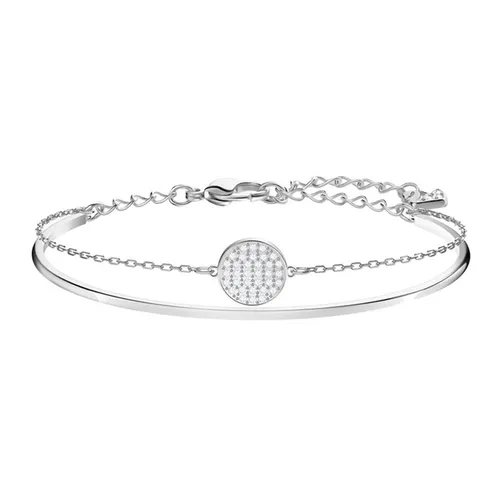 Vòng Đeo Tay Swarovski Ginger:Bangle Cry/Rhs M 5389044 White Màu Bạc - Trang sức - Vua Hàng Hiệu
