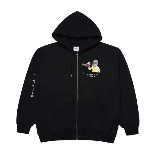 Áo Hoodie Acmé De La Vie ADLV Baby Face Zip-Up Pilot Black Màu Đen - Thời trang - Vua Hàng Hiệu