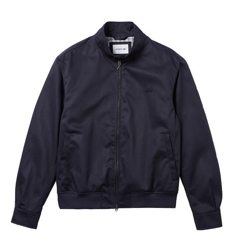 Áo Khoác Lacoste Men's Lightweight Cotton Zip Harrington Jacket BH5314 Màu Xanh Than Size M-2