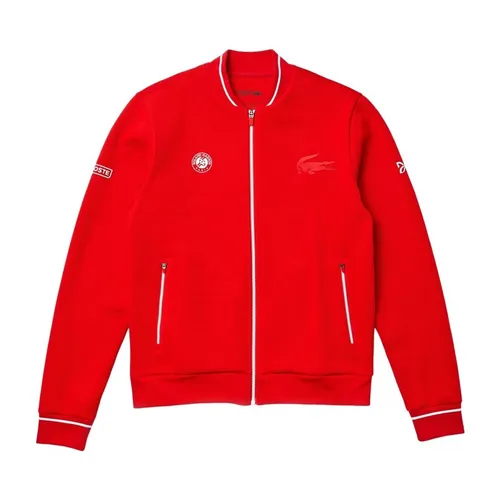 Áo Khoác Lacoste Men's Sport Roland Garros X Novak Djokovic Jacket SH4757 XT7 Màu Đỏ Size M