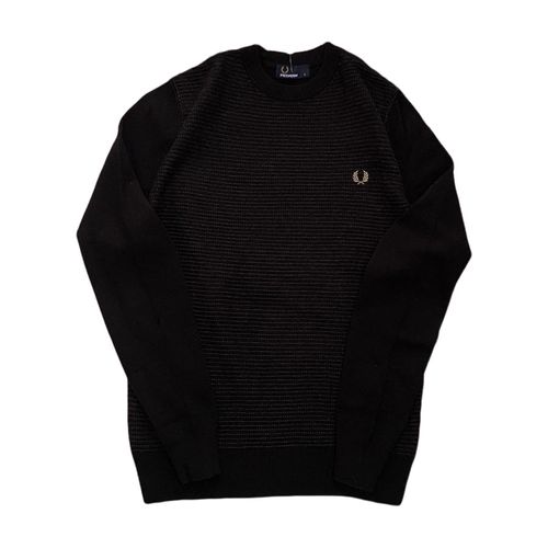 Áo Len Fred Perry Original Knit Sweater Màu Đen Size S