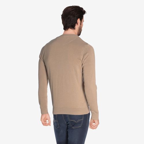 Áo Len Lacoste Men's V-Neck Wool Jersey Sweater AH4087-MJR Màu Nâu Size S-2
