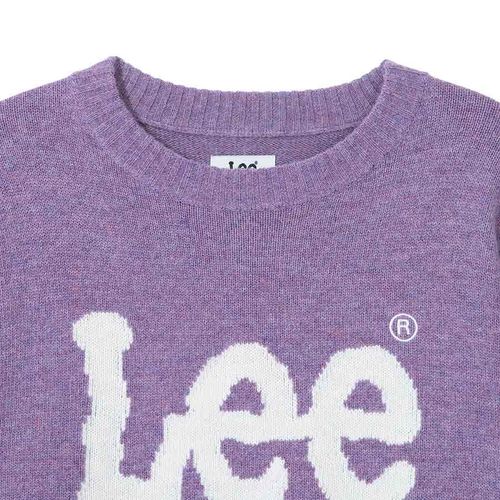 Áo Len Lee Big Twitch Logo Pullover Knit Lavender Màu Tím-4