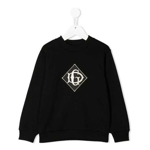Áo Nỉ Trẻ Em Dolce & Gabbana D&G Embroidered Logo L4JW0K G7TYU N0000 Sweater Màu Đen