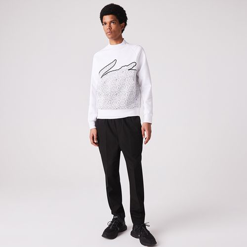 Áo Nỉ Lacoste Men’s Sweatshirt SH3358 001 Màu Trắng Size M-5