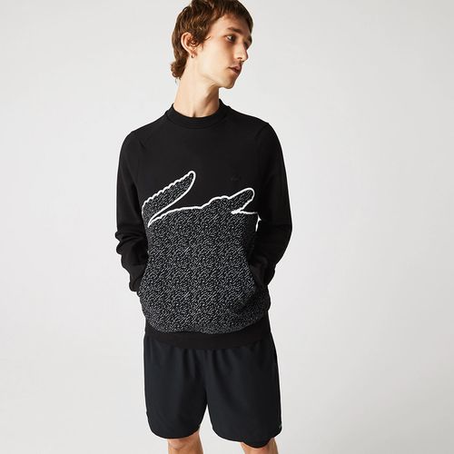 Áo Nỉ Lacoste Men’s Sweatshirt SH3358 031 Màu Đen Size M-1
