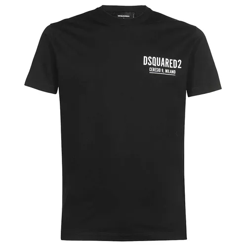 Áo Phông Dsquared2 Mini Logo Ceresio 9 T-Shirt S71GD1116 S23009 900 Màu Đen Size M