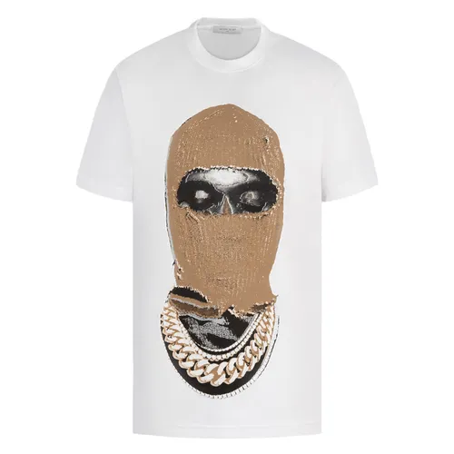 Áo Phông Ih Nom Uh Nit White Graphic Printed NUW22221 081 Màu Trắng Size L