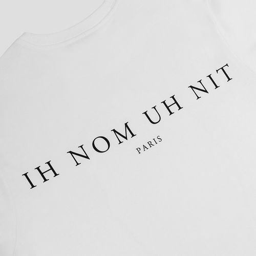 Áo Phông Ih Nom Uh Nit White Graphic Printed NUW22224 081 Màu Trắng Size L-4