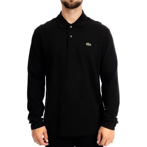 Áo Polo Dài Tay Lacoste Men's Classic Fit LA6239450 Màu Đen Size 3XL