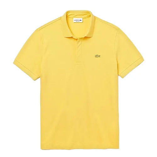 Áo Polo Lacoste Men's Paris Polo Shirt Regular Fit Stretch PH5522 Z0A Màu Vàng Size M