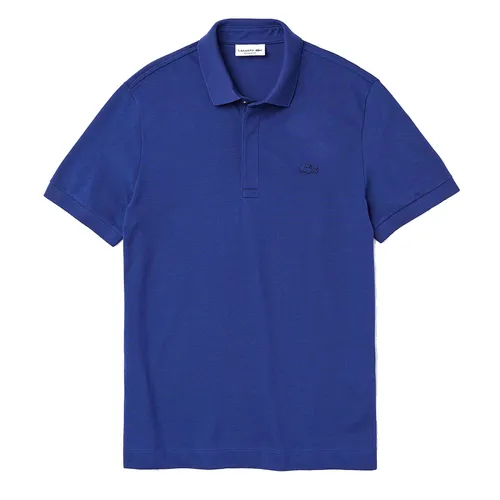 Áo Polo Nam Lacoste Men's Paris Polo Shirt Regular Fit Stretch Cotton Piqué PH5522 F9F Màu Xanh Dương Size L