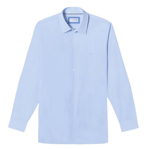 Áo Sơ Mi Lacoste Men's Poplin Long Sleeve Shirt CH7089 Màu Xanh Nhạt Size S