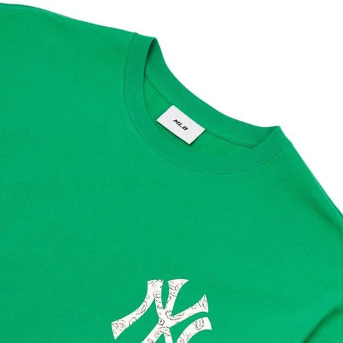 Áo Thun MLB Paisley Megalogo New York Yankees Green Tshirt 3ATS53023-50GNS Màu Xanh Green-1