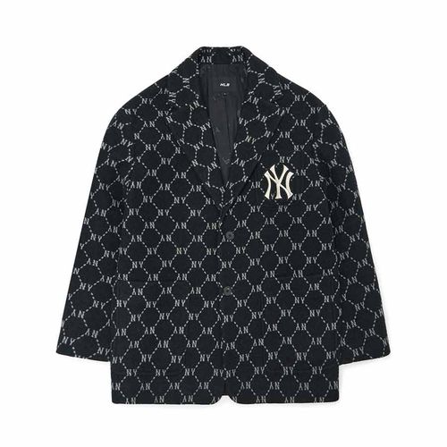Áo Vest MLB Diamond Monogram Blazer Jacket New York Yankees 3AJKM0124-50BKS Màu Đen
