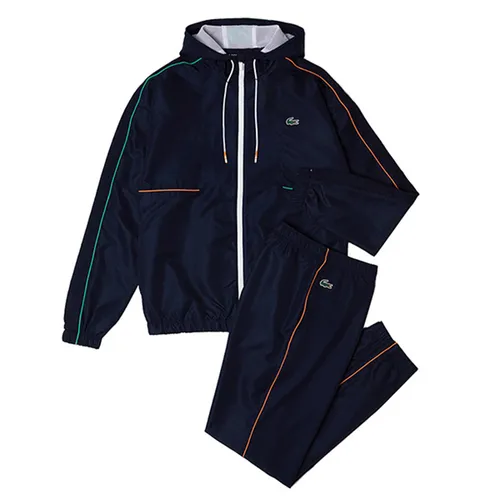 Thời trang Bộ quần áo gió - Bộ Quần Áo Gió Lacoste Sport Crocodile Print Tracksuit WH0879 Màu Xanh Navy Size M - Vua Hàng Hiệu
