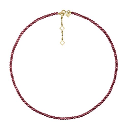 Dây Chuyền Misaki Monaco Bliss Golden Necklace With Red Artisanal Beads Màu Đỏ