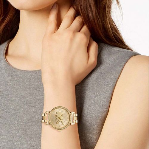 Đồng Hồ Nữ Michael Kors Sofie Gold-Tone Watch MK4334 36mm Màu Vàng-3