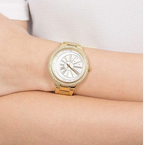 Đồng Hồ Nữ Michael Kors Taryn Gold Watch MK6550 Màu Vàng Trắng-1