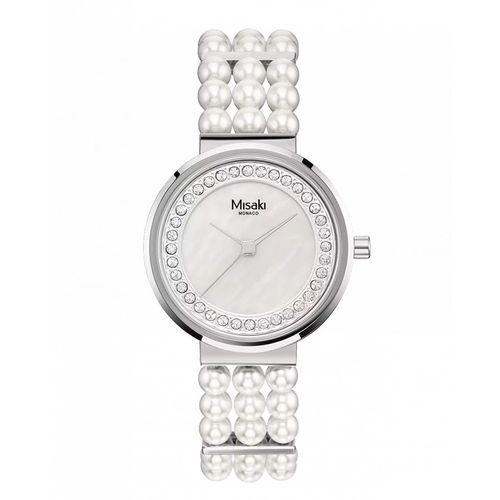 Đồng Hồ Nữ Misaki Monaco ELLA Pearl Watch With White Artisan Pearls Màu Trắng