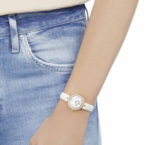 Đồng Hồ Nữ Swarovski Aila Dressy Mini Watch Leather, White, Rose-gold Tone PVD 5376651 Màu Trắng-2