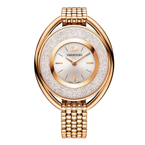 Đồng Hồ Nữ Swarovski Crystalline Oval Rose Gold Tone Bracelet Watch 5200341 Màu Vàng Hồng