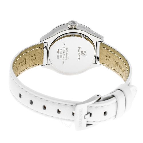Đồng Hồ Nữ Swarovski Dreamy Watch Leather Strap, White, Stainless Steel 5199946 Màu Trắng-4