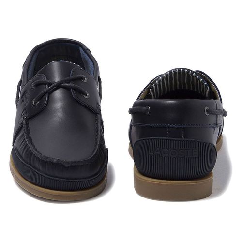 Giày Lười Nam Lacoste Nautic Soft Leather Bootschoenen Màu Đen Size 43-4