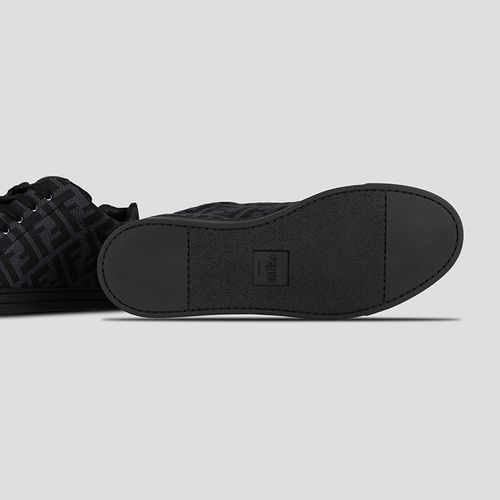 Giày Sneaker Fendi FF Motif Black Grey 7E125 8A7MY F18SR Màu Đen Xám Size 40-1