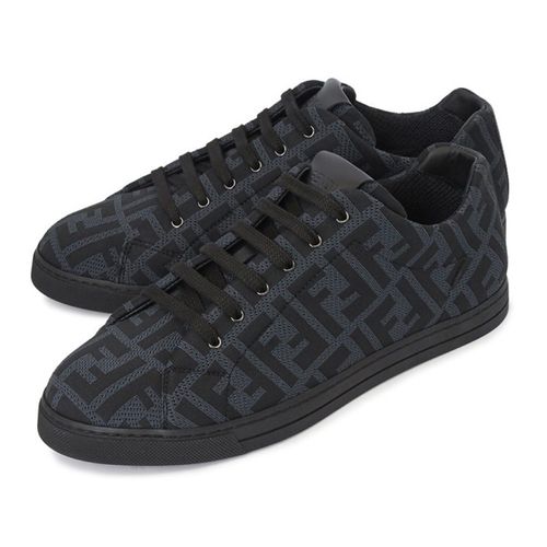 Giày Sneaker Fendi FF Motif Black Grey 7E125 8A7MY F18SR Màu Đen Xám Size 40-3
