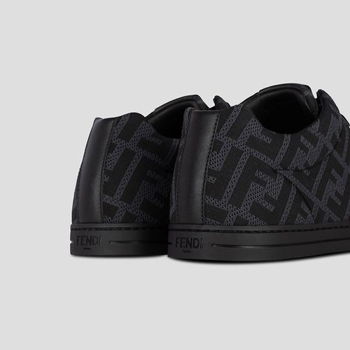 Giày Sneaker Fendi FF Motif Black Grey 7E125 8A7MY F18SR Màu Đen Xám Size 40-5