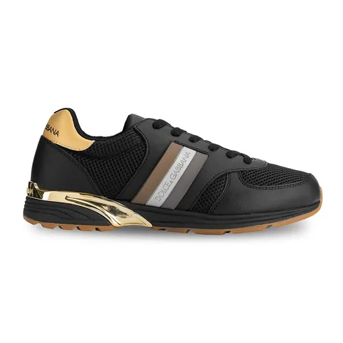 Giày - Giày Sneaker Dolce & Gabbana D&G CA0491 A9A12 8B956 Màu Đen Size 41.5 - Vua Hàng Hiệu