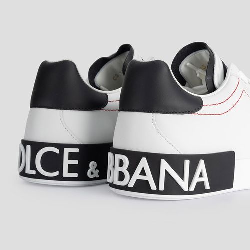 Giày Sneakers Dolce & Gabbana Calfskin Nappa Portofino CS1760 AH52689697 Màu Đen Trắng Size 41.5-2