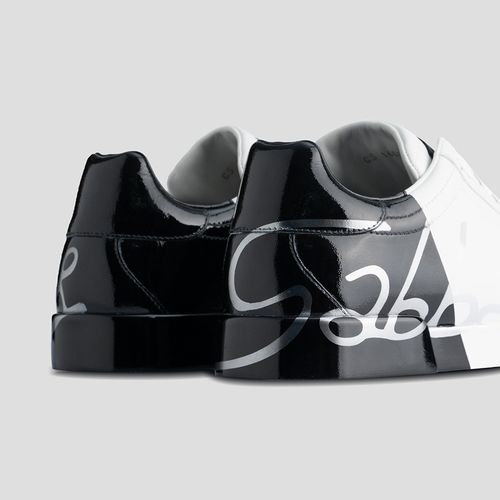 Giày Sneakers Dolce & Gabbana D&G CS1600 AI053 Màu Đen Trắng-2