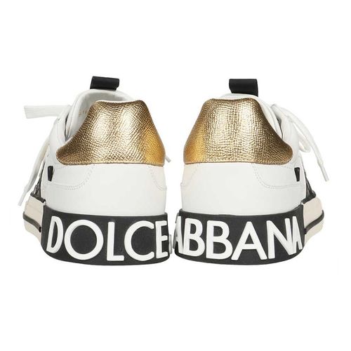 Giày Sneakers Dolce & Gabbana D&G Custom 2.0 In White Leather CS1863 AO222 8B996 Màu Trắng Size 40-3