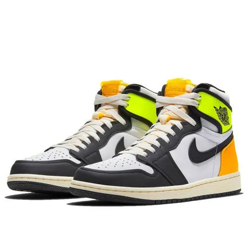 Giày Thể Thao Nike Air Jordan 1 Retro High OG Volt Gold 555088-118 Màu Đen Trắng Size 40